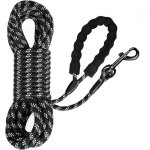 Longe pour chien, long laisse chien corde avec poign�e rembourr�e pour chiens de petites � grandes taille, ...