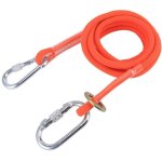 Longe de sécurité pour travaux aériens 3 mètres, corde de protection contre les chutes avec mousqueton ... Longe de sécurité pour travaux aériens 3 mètres, corde de protection contre les chutes avec mousqueton ...
