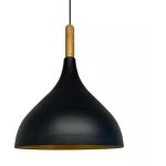 Longue lampe  suspension noire simple, lustre de tte de lit en bois, lampe de salon, de cuisine, de ...