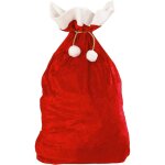 Longziming - sac du pre nol, en velours, 70 x 100 cm, rouge et blanc, saint nicolas, sac, accessoire, ...
