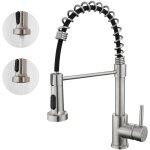 Lonheo - auralum robinet mitigeur cuisine rotatif 360�avec douchette inox 3 jets cuisine �vier robinetterie ...