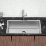 Lonheo - vier cuisine 1 bac 74x44x20cm vier sous plan en acier inoxydable 304 pour cuisine avec systme ...