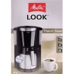 Melitta look iv cafetire noir nombre de tasse=8 verseuse thermofuge