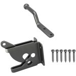Loquet de charnire de portail de clture en acier au carbone, verrouillage automatique, quincaillerie ...