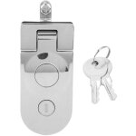 Loquet � compression avec serrure en alliage de zinc � 2 cl�s pour camping - cars, yachts, coffres, poubelles, ...