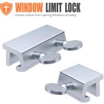 Loquet de fen�tre rond en acier inoxydable argent� - loquet de porte sans trou - loquet de porte coulissante ...