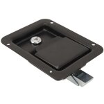 Loquet de poign�e de bo�te � outils, serrure de porte � palette de remorque de construction en acier ...