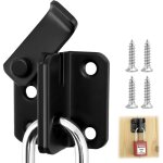 Loquet de portail coulissant en acier inoxydable, loquet d'ouverture � gauche, pour portails en bois, ...