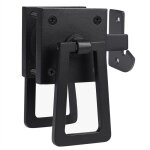 Loquet de portail robuste, loquets doubles latéraux, loquet de porte de jardin, de piscine, noir mat Loquet de portail robuste, loquets doubles latéraux, loquet de porte de jardin, de piscine, noir mat
