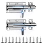 Loquet porte, 4 pices 304 targette de porte exterieur, verrou porte exterieur, loquet de porte coulissante ...