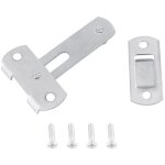 Loquet de porte coulissante 3 pouces en acier inoxydable - verrou de scurit pour fentre, armoire et ...