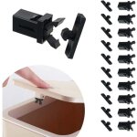 Loquets de rechange en plastique, 10 paires poubelle en plastique verrouillage auto - verrouillage remplacemen ...