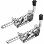 Loquet à ressort en fer galvanisé serrure de porte abri de jardin boulon à ressort robust targette à ... Loquet à ressort en fer galvanisé serrure de porte abri de jardin boulon à ressort robust targette à ...