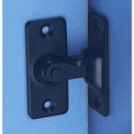 Loquet de serrure de porte � 90 degr�s, noir 2 pcs loquet de verrouillage � angle de s�curit� en acier ...