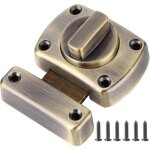 Loquet verrou porte coulissante acier inoxydable, serrure de salle verrous de s�ret� � bouton loquet ...