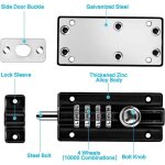 Loquet de verrouillage � combinaison verrou � combinaison � 4 chiffres verrou de porte � code m�canique ...