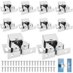 Loqueteaux de meuble 10 pices fermeture porte placard, ensemble pour fermeture de placard, camping - ...