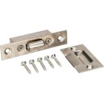Zvd - loqueteau sphérique en acier inoxydable avec plaque de butée Zvd - loqueteau sphérique en acier inoxydable avec plaque de butée