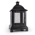 Loreo chemin�e d'ext�rieur lanterne four de jardin m�tal bruni