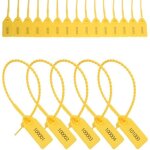 Lot de 1 000 �tiquettes de s�curit� num�rot�es en plastique pour extincteurs (jaunes)