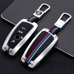 Lot de 1, accessoires auto, porte - cl�s en alliage de zinc + silicone souple fluorescent pour bmw 1 ...