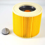 Lot de 1 filtres pour aspirateur professionnel k�rcher , filtre hepa accessoire de remplacement aspirateur ...