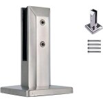 Lot de 1 pince en verre en acier inoxydable 304, pince de cl�ture en verre pour garde - corps de piscine, ...