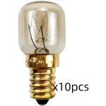 Lot de 10 ampoules de four a culot e14 25 w, ampoule a incandescence blanc chaud angle de faisceau 360� ...