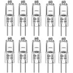 Lot de 10 ampoules g4 halogènes, blanc chaud 12v 10w, 2700k, 140lm, intensité variable [classe énergétique ... Lot de 10 ampoules g4 halogènes, blanc chaud 12v 10w, 2700k, 140lm, intensité variable [classe énergétique ...