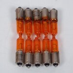 Lot 10 ampoule lampe orange clignotant 12v 21w culot bax9s ergots