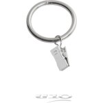 Homemaison - lot de 10 anneaux 'pince' chrome