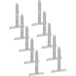 Lot de 10 attaches souples  clipser pour lame de 8 mm et tous types de tablier de volet roulant