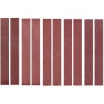 Lot de 10 bandes abrasives 30 x 330 mm (2 de chaque grain : 120, 240, 400, 800 et 1000) en oxyde d'aluminium. ...
