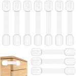 Lot de 10 bloque porte b�b�, securite placard enfant avec adh�sif fort, bloc porte securite bebe, bloque ...