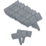 Soldela - lot de 10 bordures jardin fishtec effet pierre pour parterre de jardin, all�e, pelouse