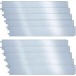 Vounot lot de 10 bordure de jardin en mtal galvanis 100x18cm - clture flexible et rsistante