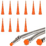 Lot de 10 bouchons de service d'huile hydraulique, 55 mm, pour tuyaux d'huile hydraulique, bouchons en ...