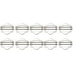 Lot de 10 boucles coulissantes tri glide pour vêtements, clips, anneaux pour sangles et colliers Lot de 10 boucles coulissantes tri glide pour vêtements, clips, anneaux pour sangles et colliers