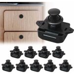 Lot de 10 bouton poussoir verrou armoire loquet sans cl, loquet  bouton poussoir ajustement 15 - 18mm ...