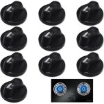 Lot de 10 boutons de commande universels en plastique pour four rotatif interrupteur de r�glage 8 mm ...