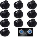 Lot de 10 boutons de commande universels en plastique pour four rotatif interrupteur de r�glage 8 mm ...