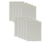Lot de 10 cartes de r�tro�clairage led bambu cmjn lithophane 5 v 1 a usb - c 10 x 11 110 bits