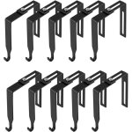 Lot de 10 cintres de séparation pratiques en fer pour miroir, sac, chapeau, serviette, vêtements Lot de 10 cintres de séparation pratiques en fer pour miroir, sac, chapeau, serviette, vêtements