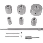 Lot de 10 couronnes de forage pour b�ton, brique, ciment - diam�tre : 110 mm, 80 mm, 65 mm, 50 mm, 40 ...