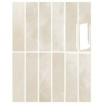 Lot de 10 cr�dences adh�sives pour cuisine, salle de bain, carrelage mural, kaki clair