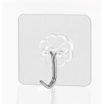 Lot de 10 crochets adh�sifs 70 mm, sans clous, �tanches, pour manteaux, foulards, serviettes, porte - ...