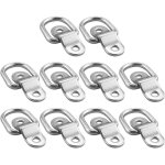 Lot de 10 crochets d'arrimage en forme de d pour voiture, camion, remorque, bateau, cargaison, anneaux ...