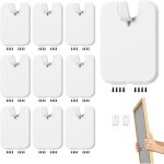 Lot d 10 crochets pour cadre photo, crochets muraux pour cadre photo mat�riel robuste pour montage de ...