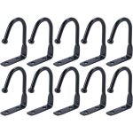 Lot de 10 crochets sous armoire, porte - tasses, crochets m�talliques sous �tag�re, cintres de rangement ...