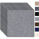 Lot de 10 dalles de moquette autocollantes 30 x 30 cm? tapis avec couverture arri�re, autocollants et ...